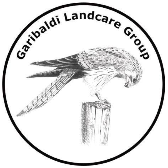 Garibaldi Landcare Group logo with bird illustration.